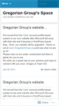 Mobile Screenshot of gregoriangroup.wordpress.com