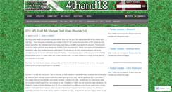 Desktop Screenshot of 4thand18.wordpress.com
