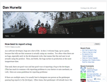 Tablet Screenshot of danhurwitz.wordpress.com