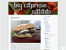 Tablet Screenshot of bigcapresesalads.wordpress.com