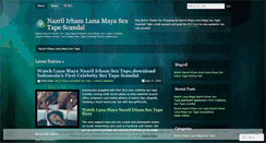 Desktop Screenshot of nazrilirhamlunamayasextape.wordpress.com