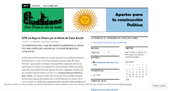 Desktop Screenshot of elciudadanodelchaco.wordpress.com