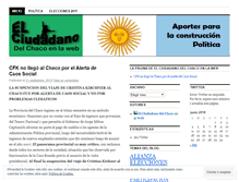 Tablet Screenshot of elciudadanodelchaco.wordpress.com