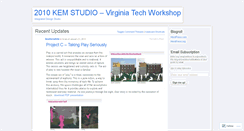 Desktop Screenshot of 2010workshop.wordpress.com