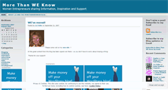 Desktop Screenshot of morethanweknow.wordpress.com