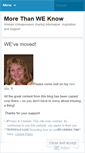 Mobile Screenshot of morethanweknow.wordpress.com