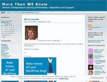 Tablet Screenshot of morethanweknow.wordpress.com