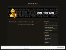 Tablet Screenshot of littlefluffyduck.wordpress.com