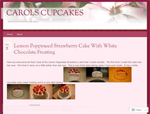 Tablet Screenshot of carolscupcakes.wordpress.com