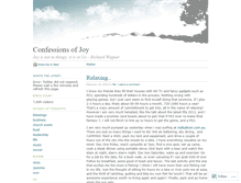 Tablet Screenshot of confessionsofjoy.wordpress.com