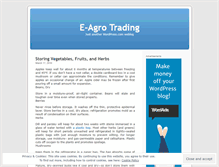 Tablet Screenshot of egrotrade.wordpress.com