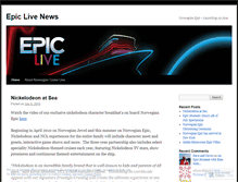 Tablet Screenshot of epiclive.wordpress.com