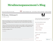 Tablet Screenshot of mrsdmenopausemom.wordpress.com