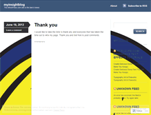 Tablet Screenshot of myinsightblog.wordpress.com