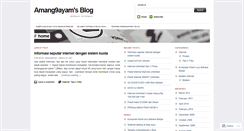 Desktop Screenshot of amang9ayam.wordpress.com