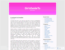 Tablet Screenshot of girlsguideto.wordpress.com