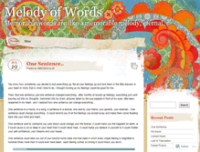 Tablet Screenshot of amelodyofwords.wordpress.com