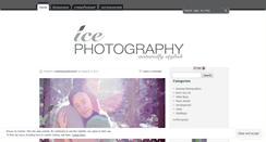 Desktop Screenshot of icephotographyart.wordpress.com