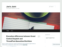 Tablet Screenshot of joeengalan.wordpress.com