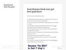 Tablet Screenshot of hearthstonehack29.wordpress.com