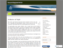 Tablet Screenshot of beyondappearance.wordpress.com