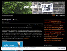 Tablet Screenshot of pastpolitics.wordpress.com