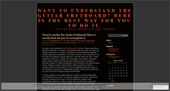 Desktop Screenshot of learntheguitarfretboard.wordpress.com
