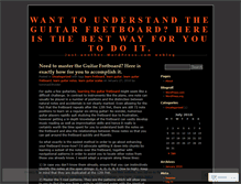 Tablet Screenshot of learntheguitarfretboard.wordpress.com