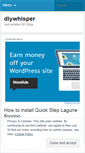 Mobile Screenshot of diywhisper.wordpress.com