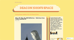 Desktop Screenshot of deaconjohnspace.wordpress.com