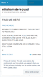 Mobile Screenshot of elitehamstersquad.wordpress.com