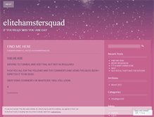 Tablet Screenshot of elitehamstersquad.wordpress.com