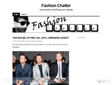 Tablet Screenshot of fashionchatter.wordpress.com