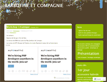 Tablet Screenshot of barbotineetcompagnie.wordpress.com