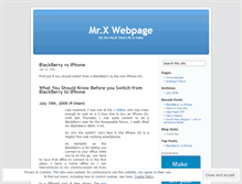 Tablet Screenshot of mrx74.wordpress.com