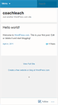 Mobile Screenshot of coachleach.wordpress.com