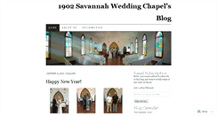 Desktop Screenshot of 1902savannahweddingchapel.wordpress.com