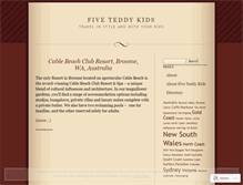 Tablet Screenshot of fiveteddykids.wordpress.com