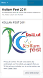 Mobile Screenshot of kollamfest.wordpress.com