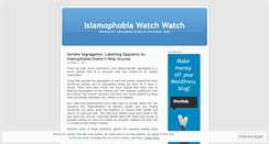 Desktop Screenshot of islamophobiawatchwatch.wordpress.com