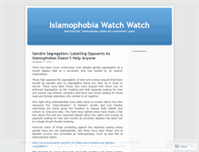 Tablet Screenshot of islamophobiawatchwatch.wordpress.com