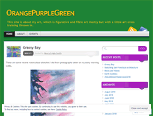 Tablet Screenshot of orangepurplegreen.wordpress.com