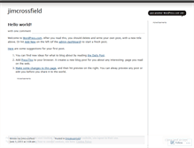 Tablet Screenshot of jimcrossfield.wordpress.com