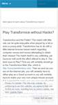 Mobile Screenshot of newtransformicehackdownload.wordpress.com