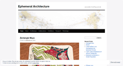 Desktop Screenshot of ephemeralarchitecture.wordpress.com