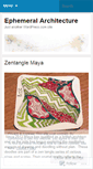 Mobile Screenshot of ephemeralarchitecture.wordpress.com