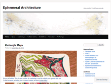 Tablet Screenshot of ephemeralarchitecture.wordpress.com