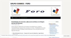 Desktop Screenshot of grupocosmosforo.wordpress.com