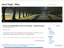 Tablet Screenshot of jasonvogel.wordpress.com