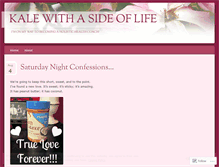 Tablet Screenshot of kalewithasideoflife.wordpress.com